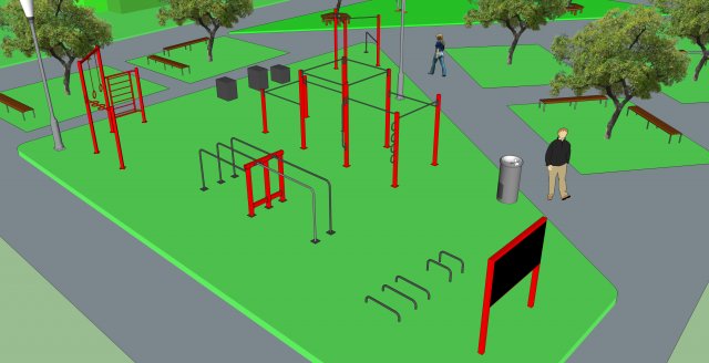 Street- Workoutový park Družba