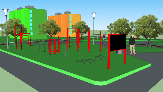 Street- Workoutový park Družba