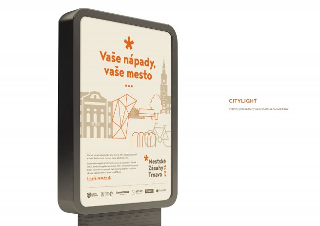 Vizuálna identita Mestské zásahy Trnava 2016